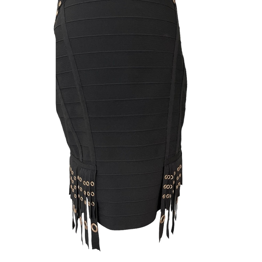 WOW COUTURE BLACK BANDAGE DRESS NEW Large - Picture 6 of 11